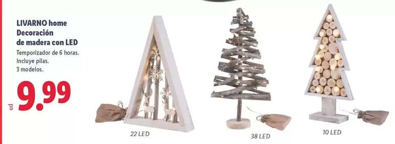 Livarno Home - Decoracin De Madera Con Led