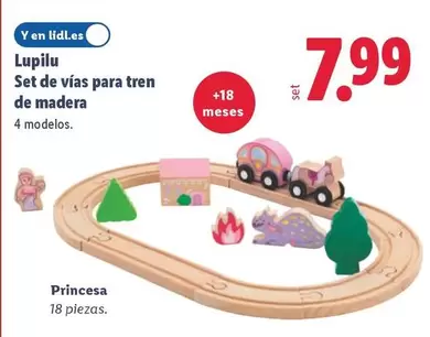 Lupilu - Set De Vias Para Tren De Madera
