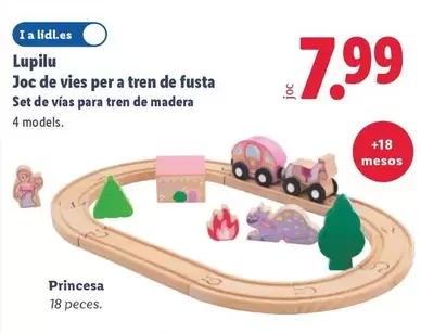 Lupilu - Set De Vias Para Tren De Madera