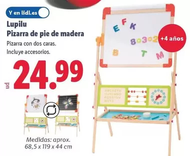 Lupilu - Pizarra De Pie De Madera