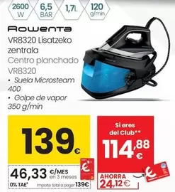 Rowenta - Centro Planchado Vr8320