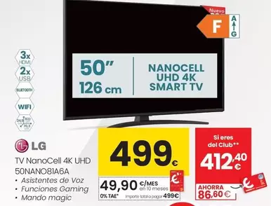 LG - Tv NanoCell 4K Uhd 50nano81a6a