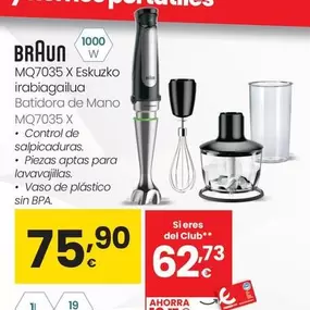 Braun - Batidora De Mano Mq7035 X