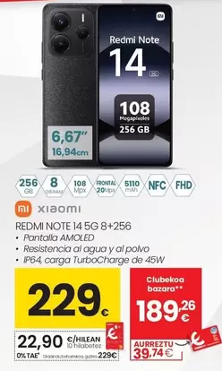 Xiaomi - Redmi Note 14 5G 8+256