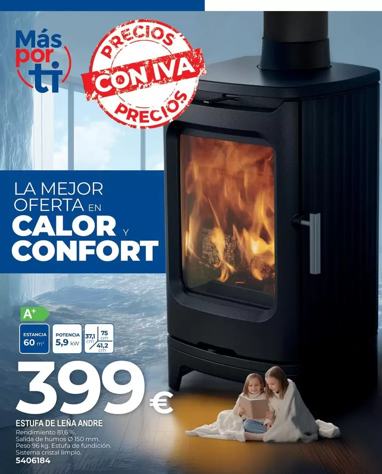 Confort - Estufade Leña-Aandise