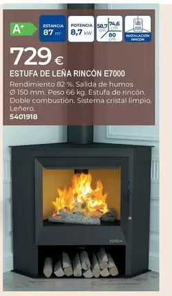 Boreal - Estufa De Leña Rincón E7000