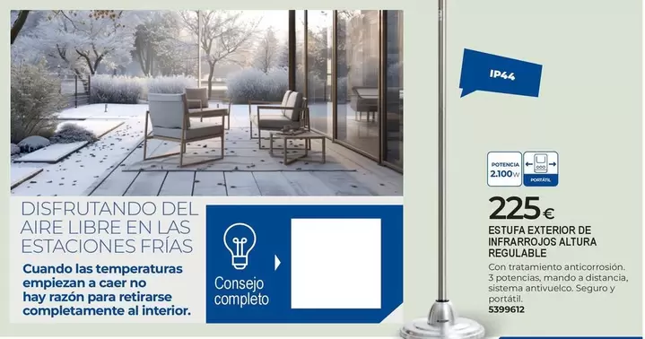 Aire - Estufa Exterior De Interior De Parcolas Alutra Regulable