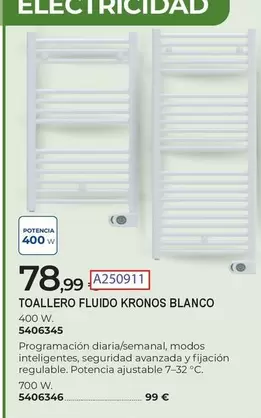 Blanco - Toallero Fluido Kronos