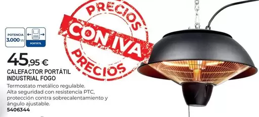 Fogo - Calefactor Portatil Industrial