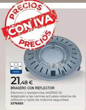 Brasero Con Reflector