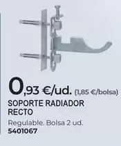 Soporte Radiador Recto