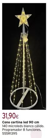 Blanco - Cono Cortina Led 90 Cm