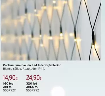 Blanco - Cortina Iluminacion Led Interior/exterior