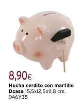 Hucha Cerdito Con Martillo Dcasa