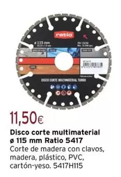 Ratio - Disco Corte Multimaterial 115 Mm 5417
