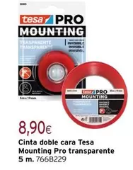 tesa - Cinta Doble Cara Mounting Pro Transparente 5 M.