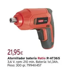 Ratio - Atornillador Batería R-at36s