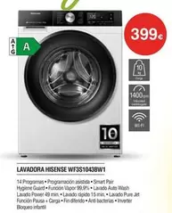 Hisense - Lavadora Wfs3104bw1-