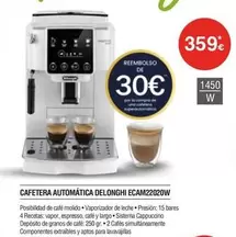 DeLonghi - Cafetera Automatica Ecam22020w