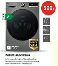 LG - Lavadora F4wr7010ags