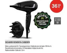 Rowenta - Secador Cv8820f0