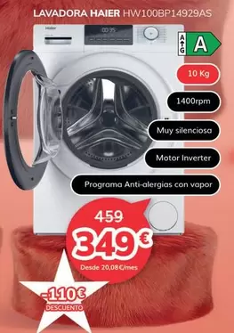 Haier - Lavadora Hw100bp14929as