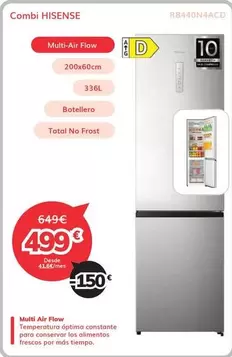 Hisense - Combi Rb440n4acd