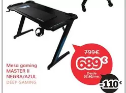Mesa Gaming Master Ii Negra/Azul