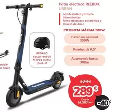 Reebok - Patín Eléctrico Urban