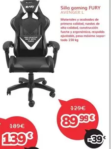 IT - Silla Gaming Fury