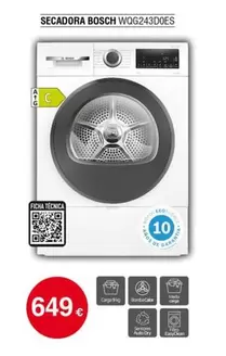 Bosch - Secadora Wog243does