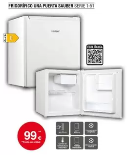 Sauber - Frigorifico Una Puerta Serie 1-50