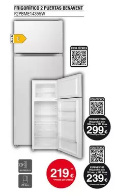 Benavent - Frigorifico 2 Puertas