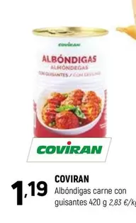 coviran - Albondigas Carne Con Guisantes