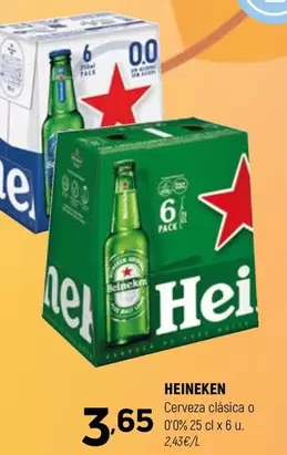 Heineken - Cerveza Clasica O 00%