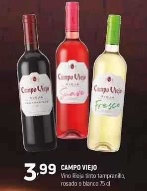 Campo Viejo - Vino Rioja Tinto Tempranillo, Rosado O Bianco