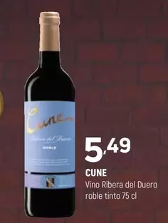 Cune - Vino Ribera Del Duero Roble Tinto