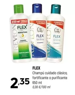 Flex - Champu Cuidado Clasico, Fortificante O Purificante