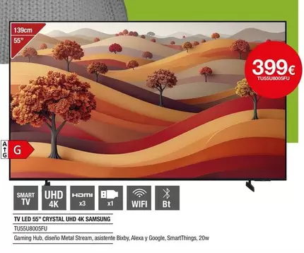 Samsung - Tv Led 55" Crystal Uhd 4k Tu55u8005fu