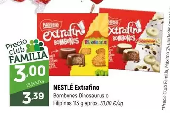 Nestlé - Extrafino Bombones Dinosaurus O Filipinos