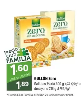 Gullón - Zero Galletas Maria