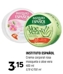 Instituto Español - Crema Corporal Rosa Mosqueta O Aloe Vera