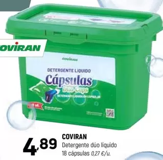 coviran - Detergente Dúo Liquido 18 Cápsulas