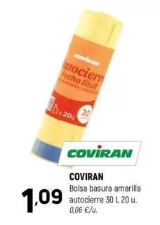 coviran - Bolsa Basura Amarilla Autocierre