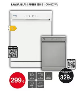 Sauber - Lavavajillas Serie 1-dw6103wv