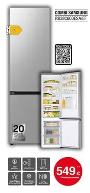 Samsung - Combi Rb38c600esa/ef