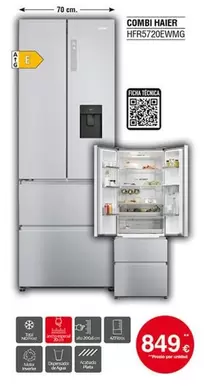 Haier - Combi Hfrs720ewmg