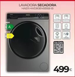 Haier - Lavadora Secadora Hwd80b14939s8-ib
