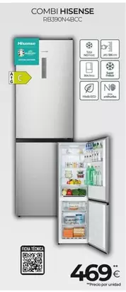 Hisense - Combi Rb390n4bcc