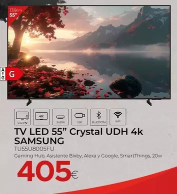 Samsung - Tv Led 55" Crystal Udh 4k Tu55u8005fu